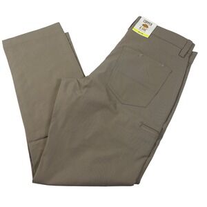 Copper and Oak Supply Co Utility Pants Men 32x30 Tan Straight Fit Tech